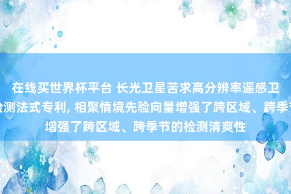 在线买世界杯平台 长光卫星苦求高分辨率遥感卫星图像云雪雾检测法式专利, 相聚情境先验向量增强了跨区域、跨季节的检测清爽性