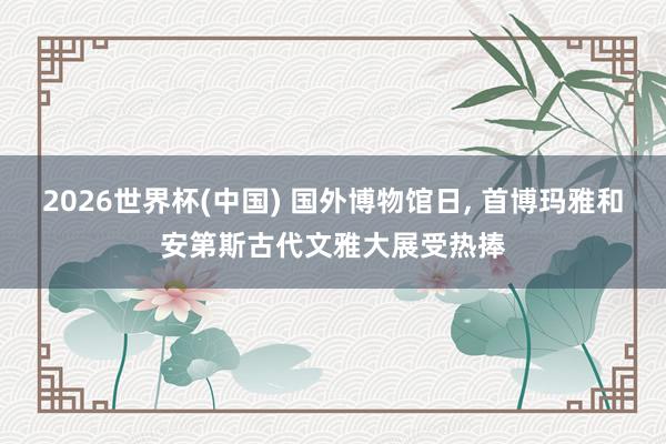 2026世界杯(中国) 国外博物馆日， 首博玛雅和安第斯古代文雅大展受热捧