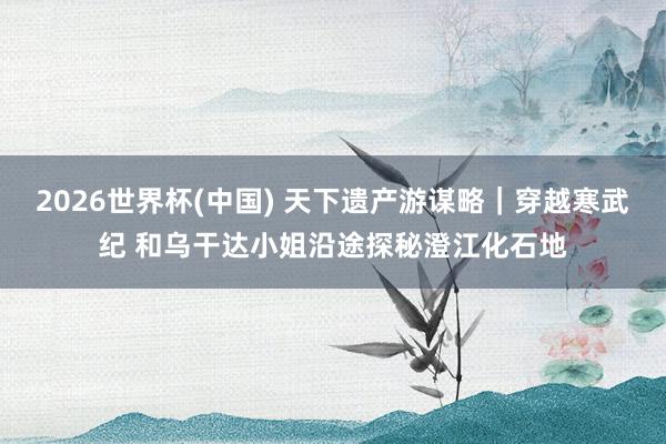 2026世界杯(中国) 天下遗产游谋略|穿越寒武纪 和乌干达小姐沿途探秘澄江化石地