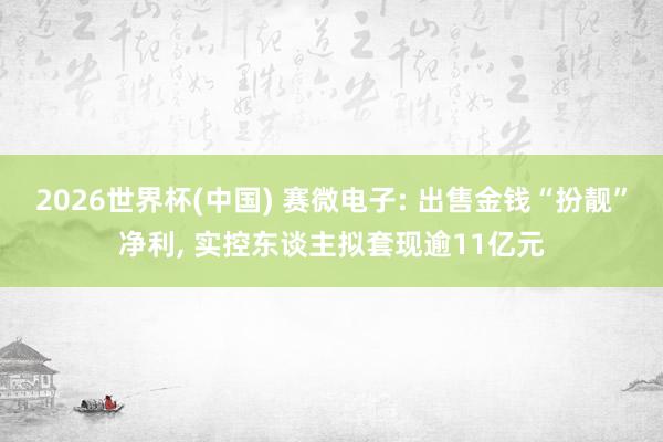2026世界杯(中国) 赛微电子: 出售金钱“扮靓”净利, 实控东谈主拟套现逾11亿元