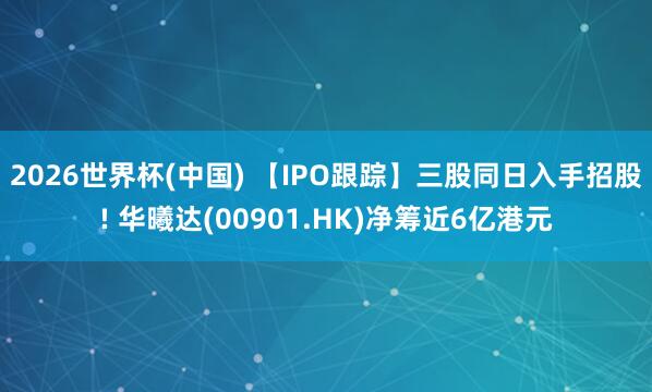 2026世界杯(中国) 【IPO跟踪】三股同日入手招股! 华曦达(00901.HK)净筹近6亿港元