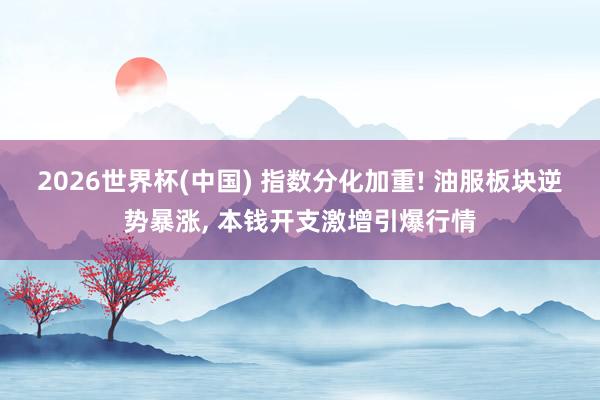 2026世界杯(中国) 指数分化加重! 油服板块逆势暴涨， 本钱开支激增引爆行情