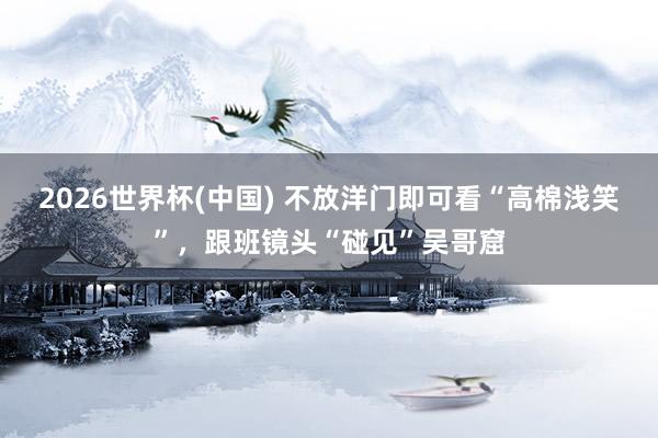 2026世界杯(中国) 不放洋门即可看“高棉浅笑”,跟班镜头“碰见”吴哥窟