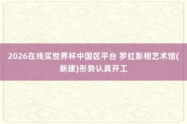 2026在线买世界杯中国区平台 罗红影相艺术馆(新建)形势认真开工