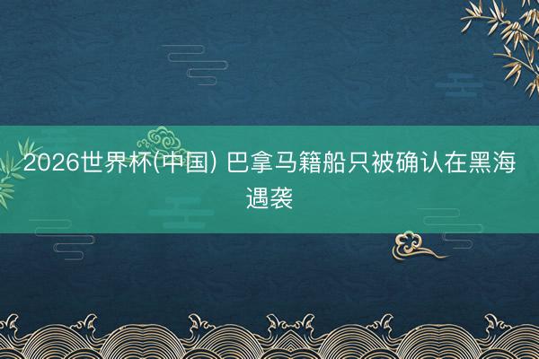 2026世界杯(中国) 巴拿马籍船只被确认在黑海遇袭